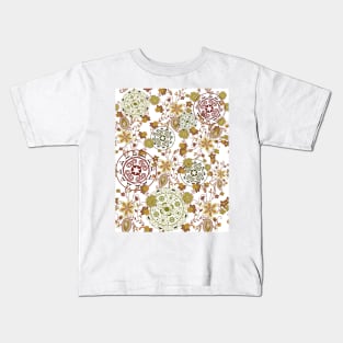 Flowers with geometric motifs Kids T-Shirt